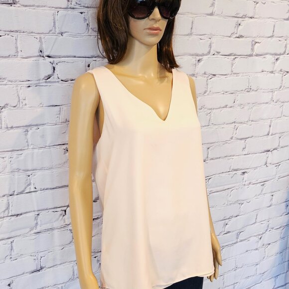 CLEO - Blush coloured sleeveless reversible blouse - Picture 7 of 9